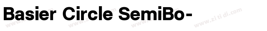 Basier Circle SemiBo字体转换